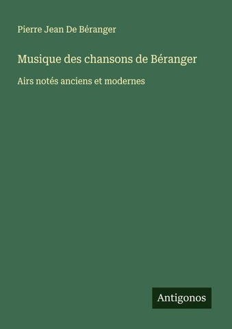 Musique des chansons de Béranger