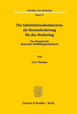 Die Substitutionskonkurrenz als Herausforderung für das Marketing.