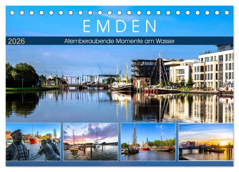 EMDEN Atemberaubende Momente am Wasser (Tischkalender 2026 DIN A5 quer), CALVENDO Monatskalender