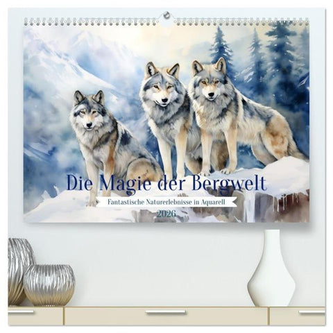 Die Magie der Bergwelt (hochwertiger Premium Wandkalender 2026 DIN A2 quer), Kunstdruck in Hochglanz
