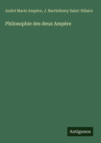 Philosophie des deux Ampère
