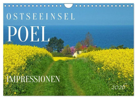 Ostseeinsel Poel - Küstenimpressionen (Wandkalender 2026 DIN A4 quer), CALVENDO Monatskalender