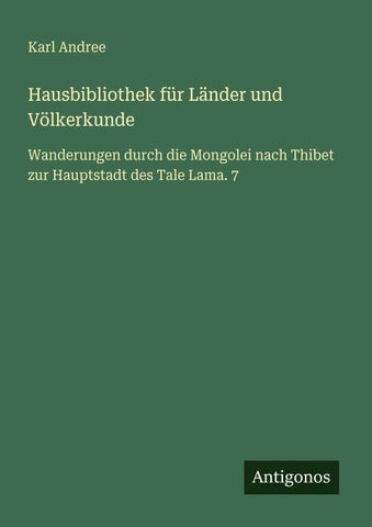 Hausbibliothek für Länder und Völkerkunde