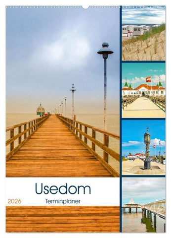 Usedom - Terminplaner (Wandkalender 2026 DIN A2 hoch), CALVENDO Monatskalender
