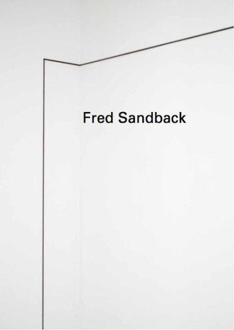 Fred Sandback. Threading Space