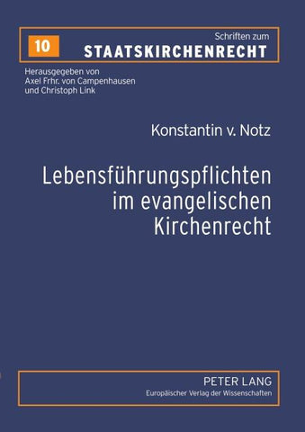 Lebensführungspflichten im evangelischen Kirchenrecht