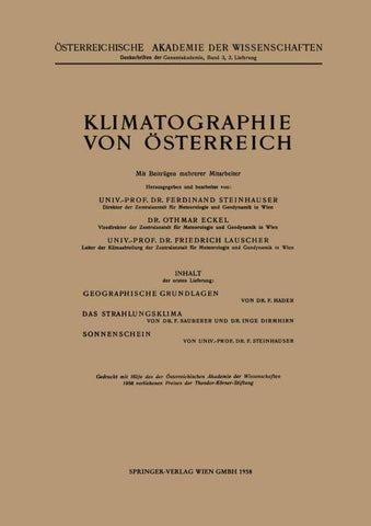 Klimatographie von Österreich