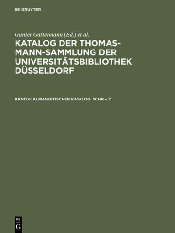 Alphabetischer Katalog. Schr – Z