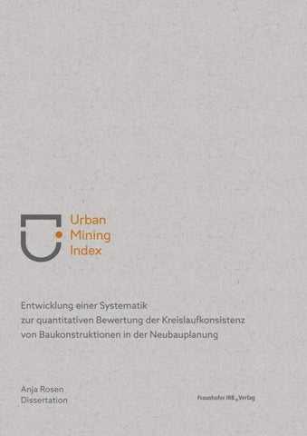 Urban Mining Index