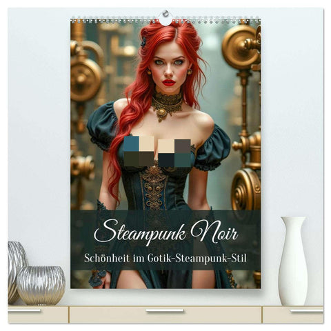 Steampunk Noir (hochwertiger Premium Wandkalender 2026 DIN A2 hoch), Kunstdruck in Hochglanz
