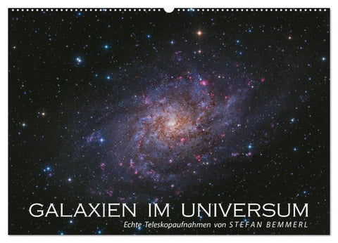 Galaxien im Universum (Wandkalender 2026 DIN A2 quer), CALVENDO Monatskalender