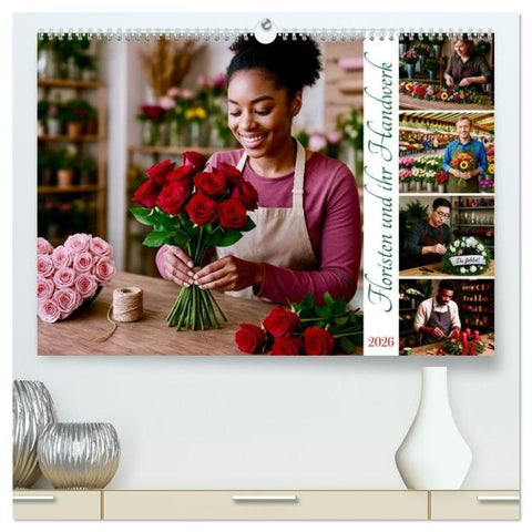 Floristen und ihr Handwerk (hochwertiger Premium Wandkalender 2026 DIN A2 quer), Kunstdruck in Hochglanz