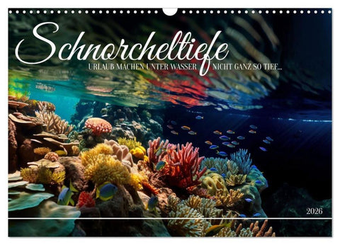 Schnorcheltiefe (Wandkalender 2026 DIN A3 quer), CALVENDO Monatskalender