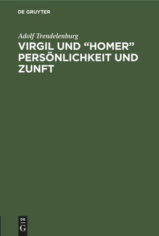 Virgil und “Homer” Persönlichkeit und Zunft