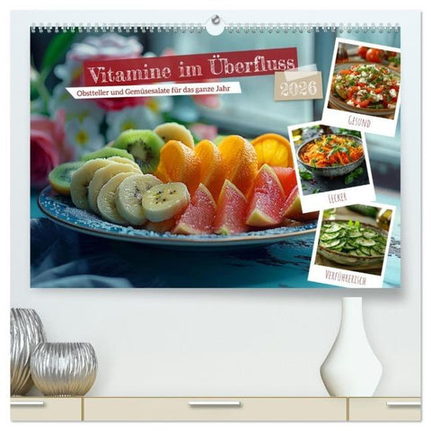 Vitamine im Überfluss (hochwertiger Premium Wandkalender 2026 DIN A2 quer), Kunstdruck in Hochglanz
