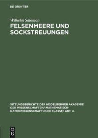 Felsenmeere und Sockstreuungen
