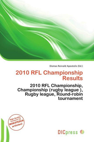 2010 RFL Championship Results