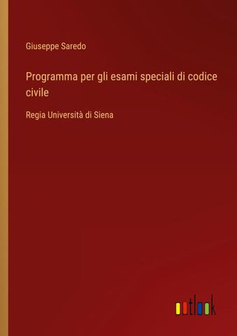 Programma per gli esami speciali di codice civile