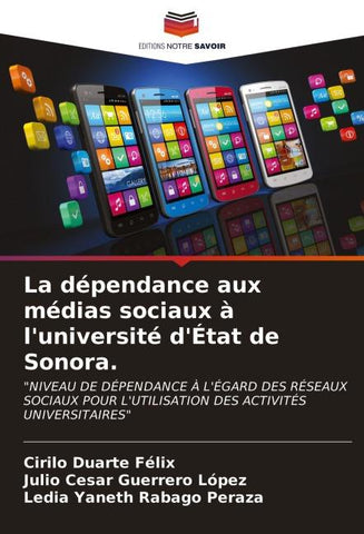 La dépendance aux médias sociaux à l'université d'État de Sonora.