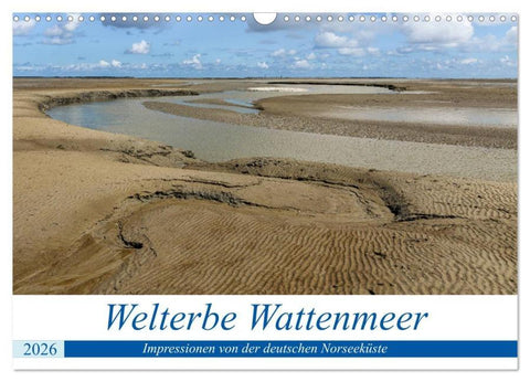 Welterbe Wattenmeer (Wandkalender 2026 DIN A3 quer), CALVENDO Monatskalender