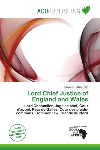 Lord Chief Justice of England and Wales