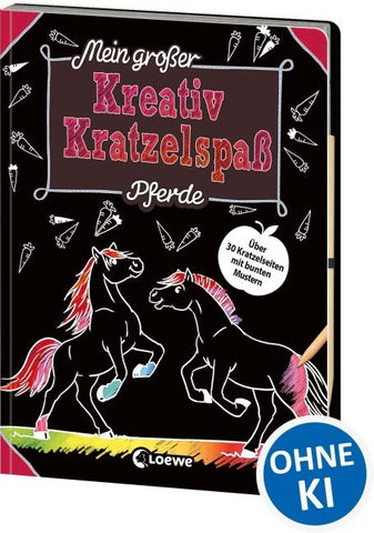 Mein großer Kreativ-Kratzelspaß: Pferde