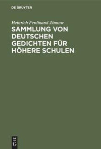 Sammlung von deutschen Gedichten für höhere Schulen