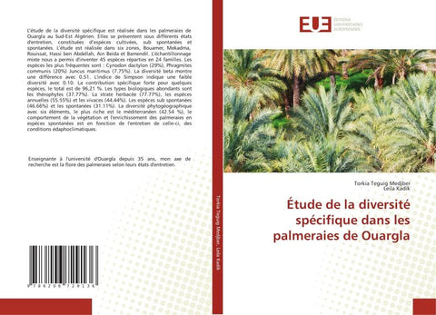 Étude de la diversité spécifique dans les palmeraies de Ouargla