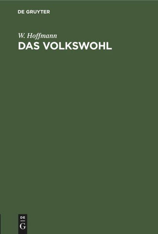 Das Volkswohl