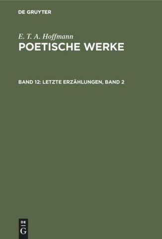 Letzte Erzählungen, Band 2