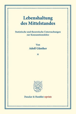 Lebenshaltung des Mittelstandes.