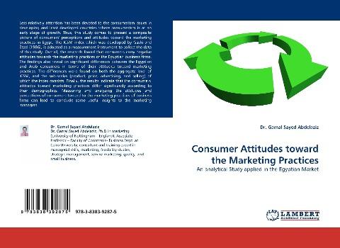 Consumer Attitudes toward the Marketing Practices