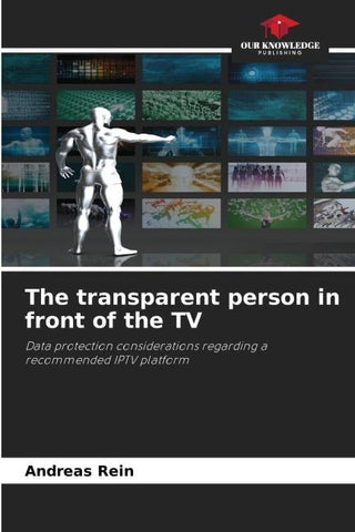 The transparent person in front of the TV