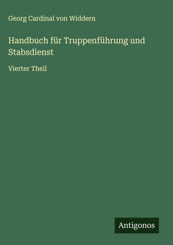 Handbuch für Truppenführung und Stabsdienst