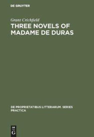 Three novels of Madame de Duras