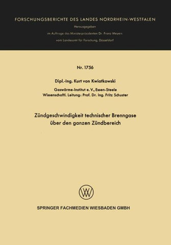 Zündgeschwindigkeit technischer Brenngase über den ganzen Zündbereich
