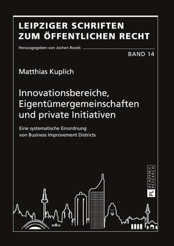 Innovationsbereiche, Eigentümergemeinschaften und private Initiativen