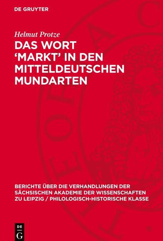 Das Wort ‘Markt’ in den mitteldeutschen Mundarten