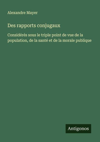 Des rapports conjugaux
