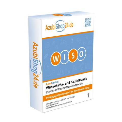 Lernkarten WISO Wirtschafts- und Sozialkunde Kaufmann im Gesundheitswesen