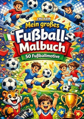 Mein großes Fußball-Malbuch