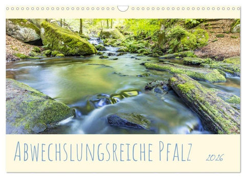 Abwechslungsreiche Pfalz (Wandkalender 2026 DIN A3 quer), CALVENDO Monatskalender