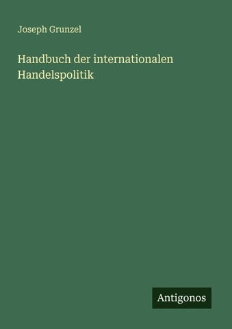 Handbuch der internationalen Handelspolitik