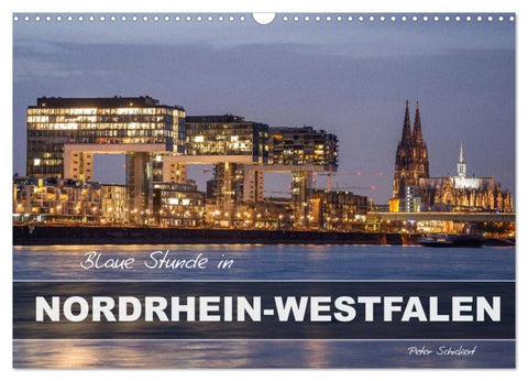 Blaue Stunde in Nordrhein-Westfalen (Wandkalender 2026 DIN A3 quer), CALVENDO Monatskalender