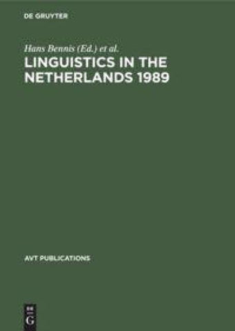 Linguistics in the Netherlands 1989