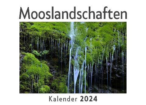 Mooslandschaften (Wandkalender 2024, Kalender DIN A4 quer, Monatskalender im Querformat mit Kalendarium, Das perfekte Geschenk)