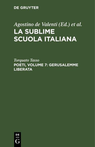 Poeti, Volume 7: Gerusalemme liberata