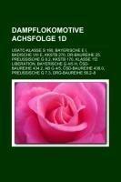 Dampflokomotive Achsfolge 1d