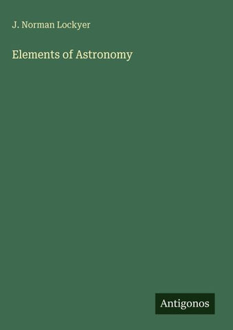 Elements of Astronomy