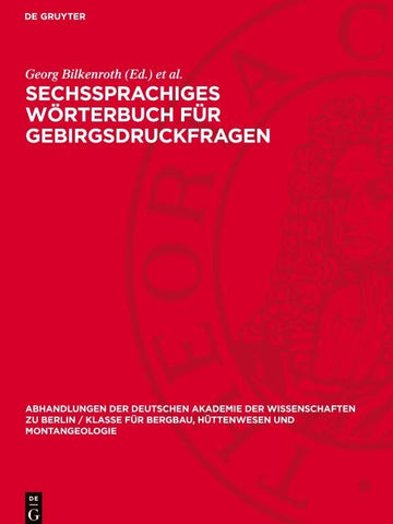 Sechssprachiges Wörterbuch für Gebirgsdruckfragen